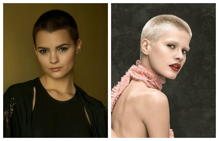 Очень короткие женские стрижки, фото