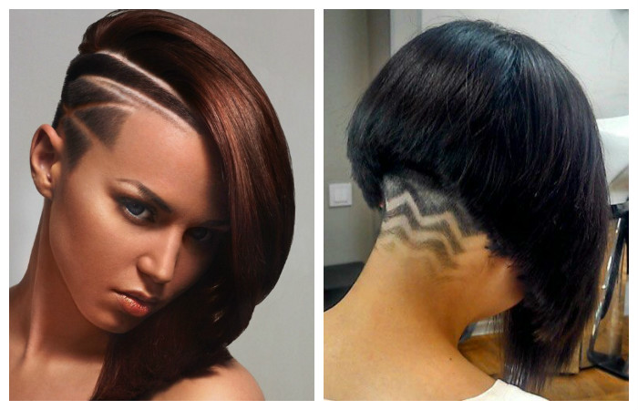 Боб на короткие волосы с художественным выстригом