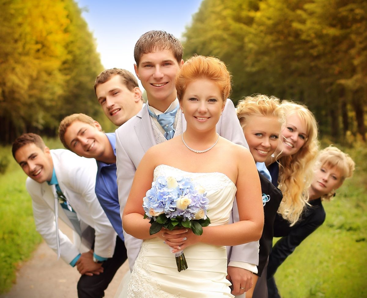 На фото: ошибка свадебной фотосессии.