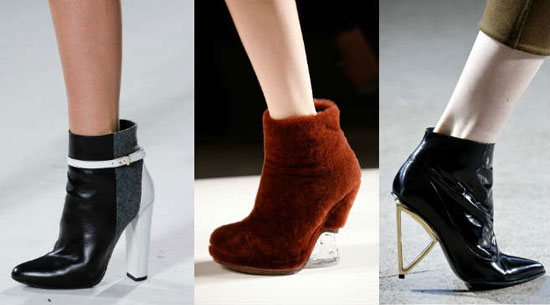 Форма каблука у ботильонов 2015-2016