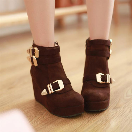 Ботильоны на танкетке осень-зима 2015-2016