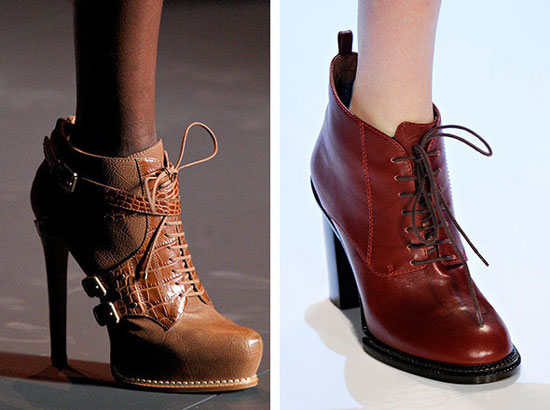 Модные ботильоны со шнуровкой 2015-2016