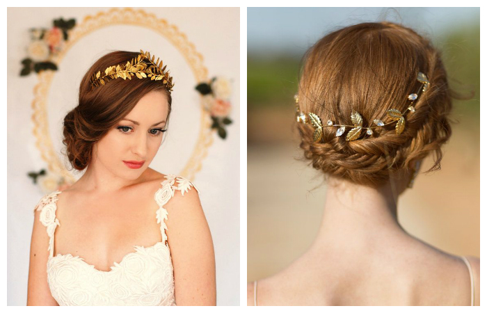 Греческая прическа на средние волосы