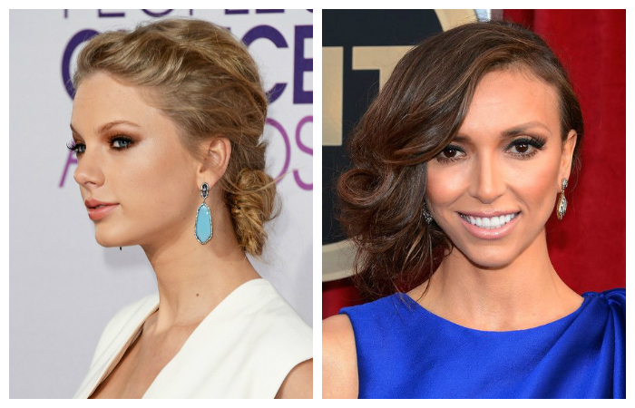 Легкие летние прически на средние волосы с собранными волосами, фото