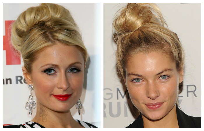 Легкие летние прически на средние волосы с пучком, фото