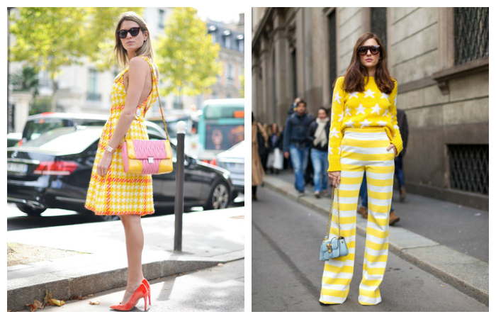 Модный желтый Look