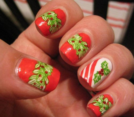 Маникюр на новый год 2017 фото