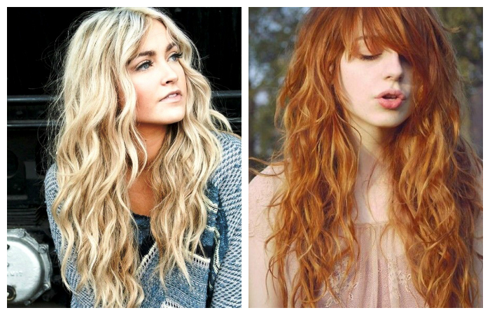 Легкие кудри на длинные волосы